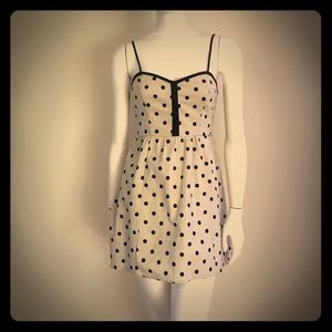 COPE polka dot linen dress
